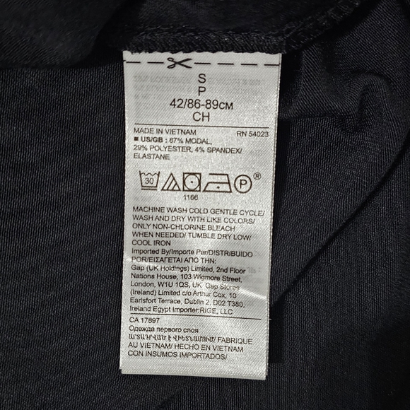 NWT Banana Republic Black Threadsoft Long Sleeve Wrap Shirt Size S - Picture 5 of 6